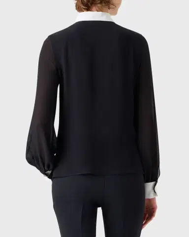 Akris Silk Georgette Button-Down Blouse | Thumbnail 7