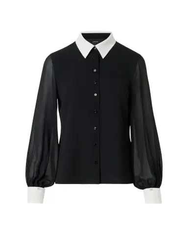 Akris Silk Georgette Button-Down Blouse | Thumbnail 1