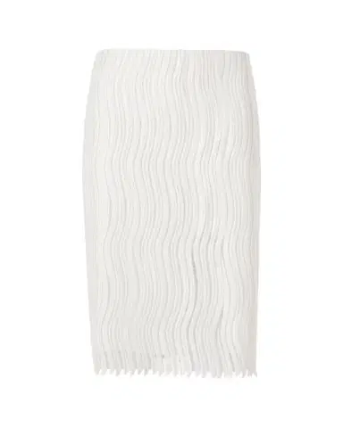 Akris Techno Wave Guipure Slit Pencil Skirt | Thumbnail 1 Akris Techno Wave Guipure Slit Pencil Skirt | Thumbnail 1