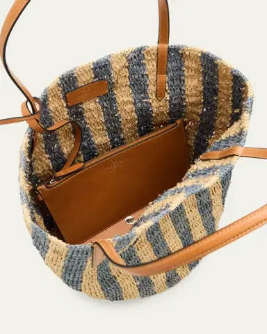 Valentino Garavani Striped Raffia Bucket Bag | Thumbnail 13 Valentino Garavani Striped Raffia Bucket Bag | Thumbnail 13