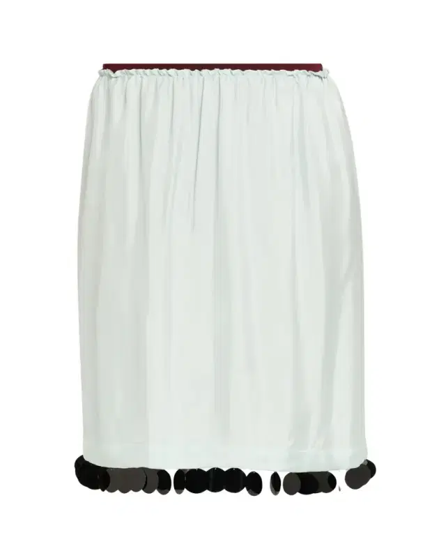 Dot Sequined Knee-Length Slip Skirt