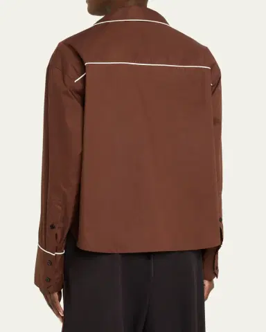 Plan C Cotton Long-Sleeve Pajama Shirt | Thumbnail 3 Plan C Cotton Long-Sleeve Pajama Shirt | Thumbnail 3