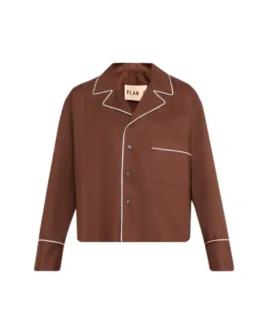 Plan C Cotton Long-Sleeve Pajama Shirt | Thumbnail 1 Plan C Cotton Long-Sleeve Pajama Shirt | Thumbnail 1