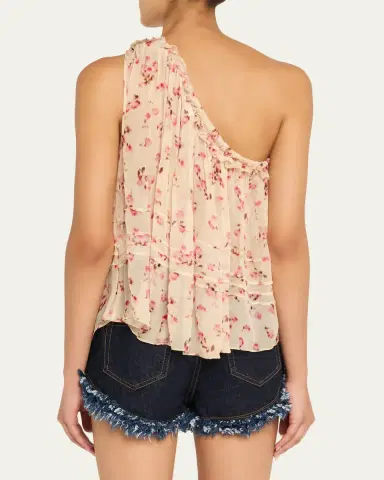 Etoile Isabel Marant Loeva Floral One-Shoulder Top | Thumbnail 3 Etoile Isabel Marant Loeva Floral One-Shoulder Top | Thumbnail 3