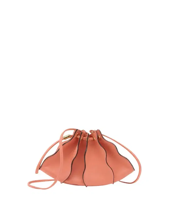 Adria Wavy Leather Crossbody Bag