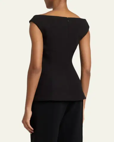 Proenza Schouler Mariam Wool V-Neck Top | Thumbnail 3 Proenza Schouler Mariam Wool V-Neck Top | Thumbnail 3