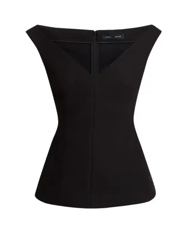 Proenza Schouler Mariam Wool V-Neck Top | Thumbnail 1 Proenza Schouler Mariam Wool V-Neck Top | Thumbnail 1