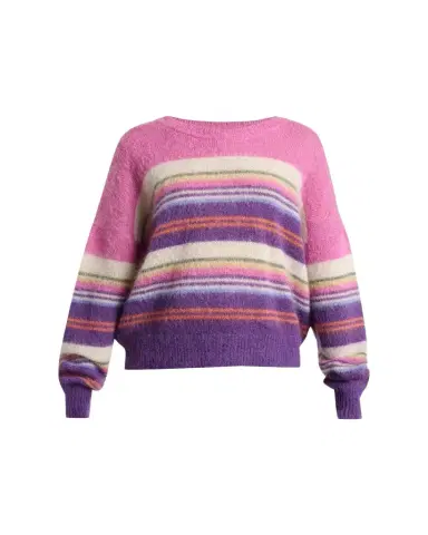 Etoile Isabel Marant Drussell Striped Mohair Knit Oversized Sweater | Thumbnail 1 Etoile Isabel Marant Drussell Striped Mohair Knit Oversized Sweater | Thumbnail 1