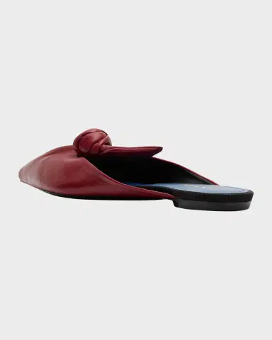 Lanvin Bow Leather Mule Flats | Thumbnail 3