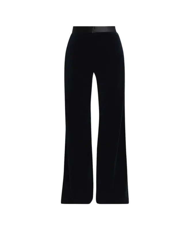 Alina Tailored Velvet Flare Trousers