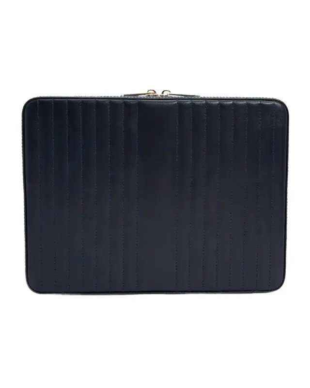 WOLF Maria Large Quilted Zip Jewelry Case