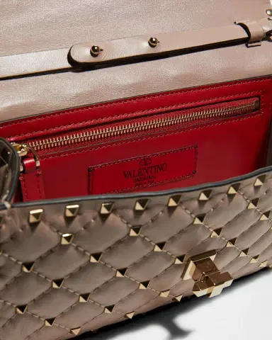 Valentino Garavani Quilted Rockstud Spike Chain Shoulder Bag | Thumbnail 2 Valentino Garavani Quilted Rockstud Spike Chain Shoulder Bag | Thumbnail 2