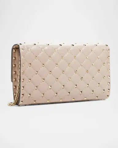 Valentino Garavani Quilted Rockstud Spike Chain Shoulder Bag | Thumbnail 3 Valentino Garavani Quilted Rockstud Spike Chain Shoulder Bag | Thumbnail 3