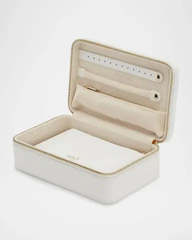 Wolf Maria Rectangle Quilted Zip Jewelry Case | Thumbnail 2 Wolf Maria Rectangle Quilted Zip Jewelry Case | Thumbnail 2