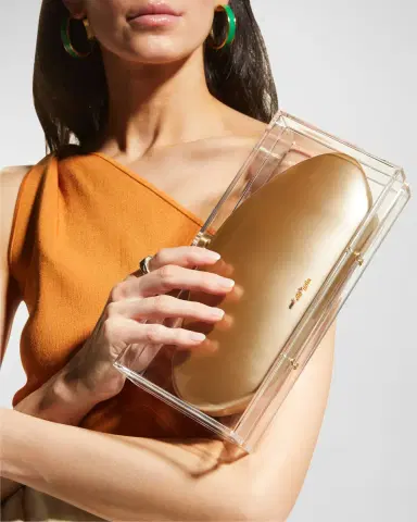 Cult Gaia Annika Clear Acrylic Clutch Bag | Thumbnail 2 Cult Gaia Annika Clear Acrylic Clutch Bag | Thumbnail 2