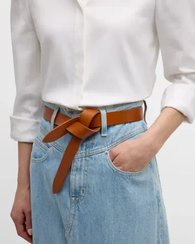 Isabel Marant Lecce Leather Pull-Through Belt | Thumbnail 3