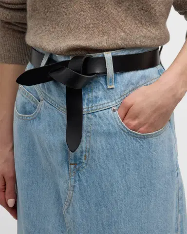 Isabel Marant Lecce Leather Pull-Through Belt | Thumbnail 1