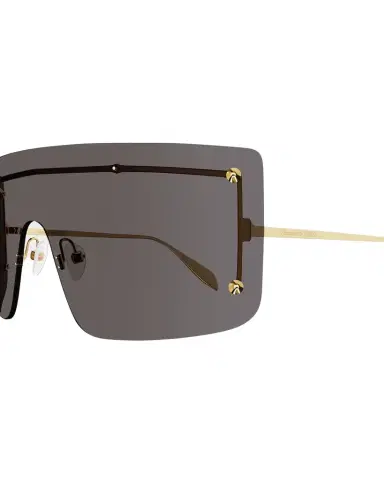 Alexander McQueen Studded Zinc Alloy Shield Sunglasses | Thumbnail 1