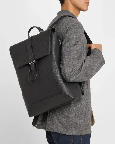 dunhill Men's 1893 Harness Flap Leather Backpack | Thumbnail 2