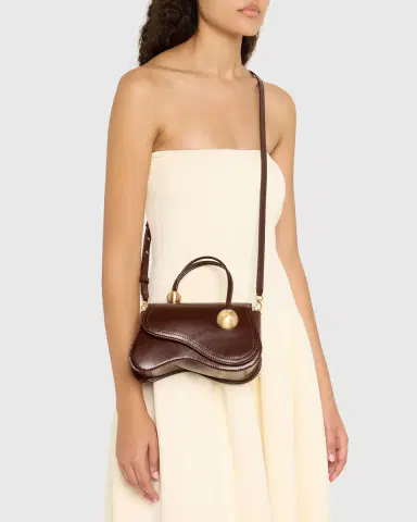 Cult Gaia Kazi Flap Leather Crossbody Bag | Thumbnail 2 Cult Gaia Kazi Flap Leather Crossbody Bag | Thumbnail 2