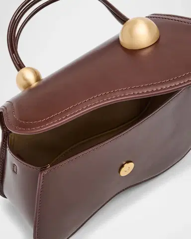 Cult Gaia Kazi Flap Leather Crossbody Bag | Thumbnail 4 Cult Gaia Kazi Flap Leather Crossbody Bag | Thumbnail 4