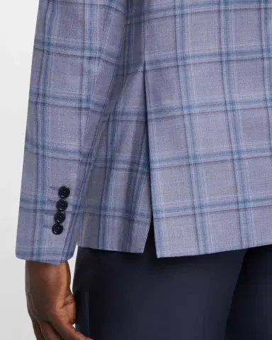 Emporio Armani Men's Oversized Plaid Sport Coat | Thumbnail 5