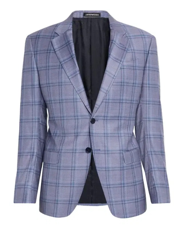 Emporio Armani Men 's Oversized Plaid Sport Coat