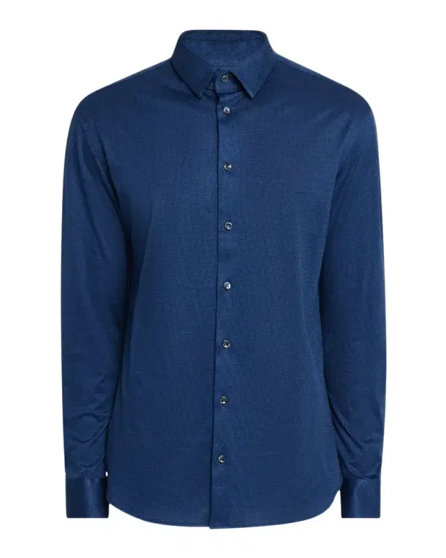 Giorgio Armani Men 's Micro-Structure Jersey Sport Shirt