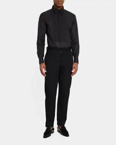 Giorgio Armani Men's Pleated Bib Tuxedo Shirt | Thumbnail 2