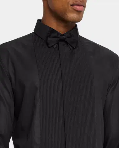 Giorgio Armani Men's Pleated Bib Tuxedo Shirt | Thumbnail 5