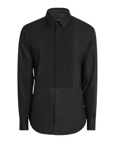 Giorgio Armani Men's Pleated Bib Tuxedo Shirt | Thumbnail 1