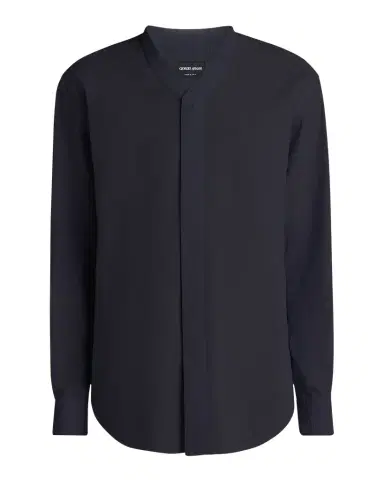 Giorgio Armani Men's Solid Seersucker Sport Shirt | Thumbnail 1