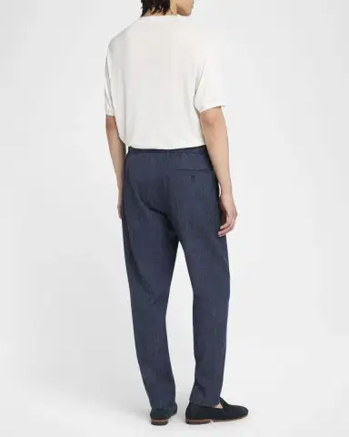 Giorgio Armani Men's Textured Stripe T-Shirt | Thumbnail 3