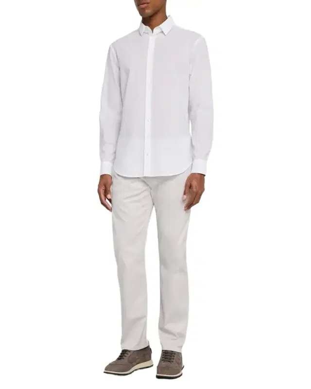 Men 's Solid Seersucker Sport Shirt