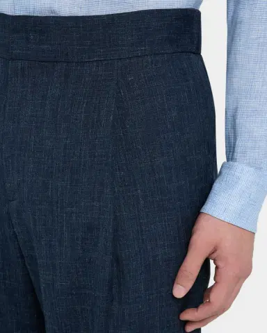 Giorgio Armani Men's Melange Wool-Blend Trousers | Thumbnail 5 Giorgio Armani Men's Melange Wool-Blend Trousers | Thumbnail 5