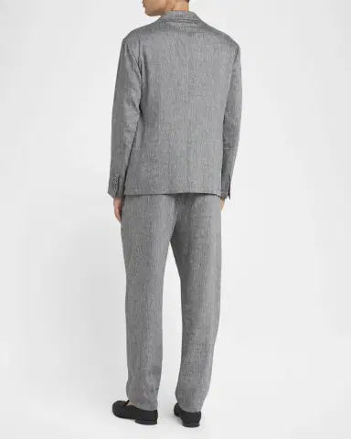 Giorgio Armani Men's One Shot Linen-Wool Sport Coat | Thumbnail 2 Giorgio Armani Men's One Shot Linen-Wool Sport Coat | Thumbnail 2
