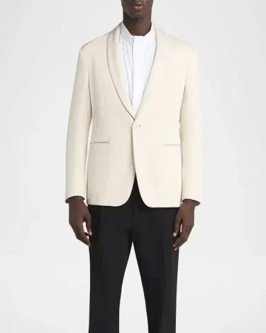 Giorgio Armani Men's Honeycomb Shawl Sport Coat | Thumbnail 2