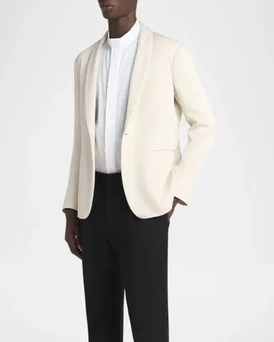 Giorgio Armani Men's Honeycomb Shawl Sport Coat | Thumbnail 4