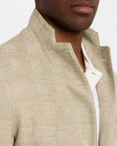 Emporio Armani Men's Cotton Knit Textured Sport Coat | Thumbnail 7 Emporio Armani Men's Cotton Knit Textured Sport Coat | Thumbnail 7