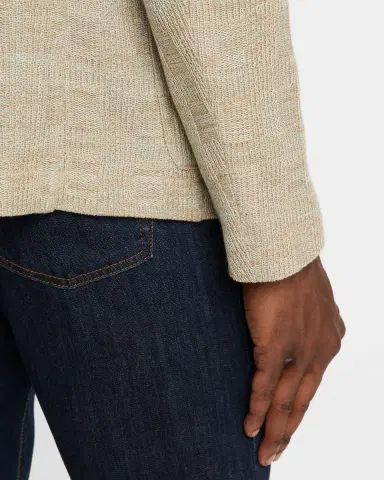 Emporio Armani Men's Cotton Knit Textured Sport Coat | Thumbnail 8 Emporio Armani Men's Cotton Knit Textured Sport Coat | Thumbnail 8
