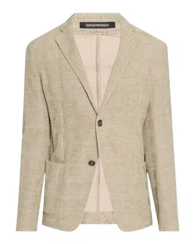Emporio Armani Men's Cotton Knit Textured Sport Coat | Thumbnail 1 Emporio Armani Men's Cotton Knit Textured Sport Coat | Thumbnail 1