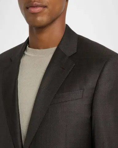 Emporio Armani Men's Wool-Blend Sharkskin G Line Suit | Thumbnail 5