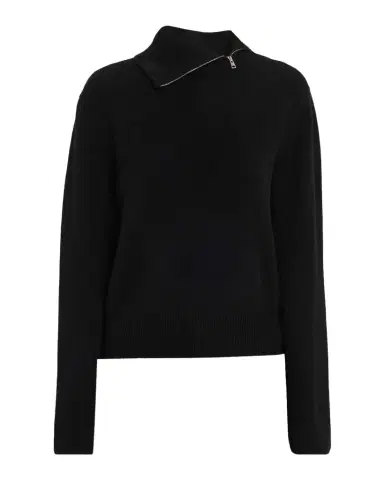 Brandon Maxwell Addison Zip Turtleneck Cashmere Sweater | Thumbnail 1