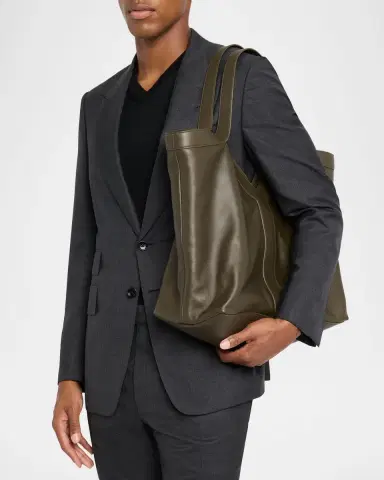 Saint Laurent Men's Y Large Leather Tote Bag | Thumbnail 2 Saint Laurent Men's Y Large Leather Tote Bag | Thumbnail 2