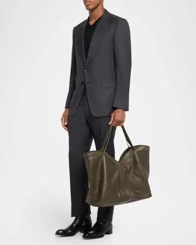 Saint Laurent Men's Y Large Leather Tote Bag | Thumbnail 6 Saint Laurent Men's Y Large Leather Tote Bag | Thumbnail 6