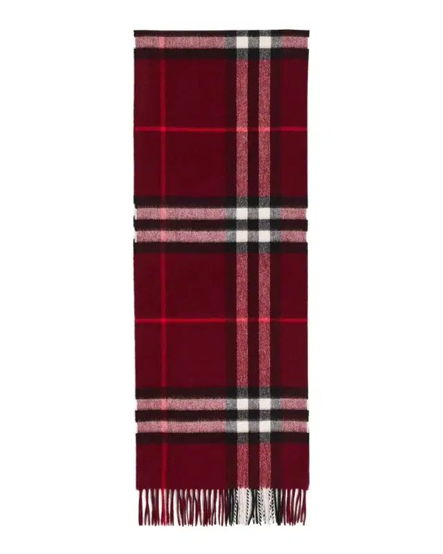 Men 's Wide Check Cashmere Scarf