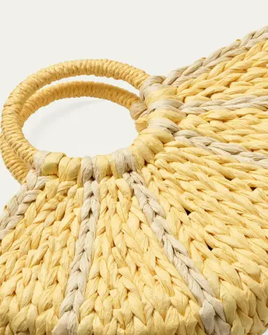 MOLO Girl's Lemon Straw Tote Bag | Thumbnail 2