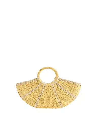 MOLO Girl's Lemon Straw Tote Bag | Thumbnail 1