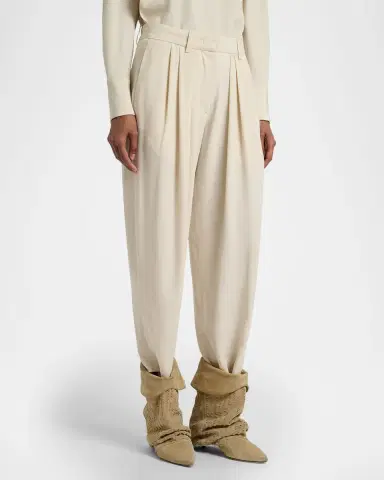Isabel Marant Janice Double-Pleated Straight-Leg Trousers | Thumbnail 4 Isabel Marant Janice Double-Pleated Straight-Leg Trousers | Thumbnail 4