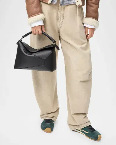 Loewe Puzzle Edge Medium Top-Handle Bag in Leather | Thumbnail 4 Loewe Puzzle Edge Medium Top-Handle Bag in Leather | Thumbnail 4